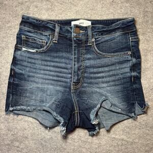 BKE Women’s Denim Shorts Size 26 High Rise Faded Blue Casual